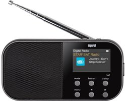 Imperial DABMAN 15 Zakradio DAB+, VHF (FM) AUX Toetsvergrendeling, Wekfunctie, Oplaadbaar Antraciet