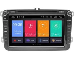 Ingebouwde CarPlay! Volkswagen Seat Skoda DVD SPELER Android 10 navigatie 8inch 2+16GB Amarok Beetle Golf Polo Passat Caddy Eos Scirocco Tiguan Touran Transporter Jetta Leon Altea Toledo Octavia Superb Fabia Yeti Roomster