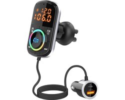 Jelmor Bluetooth FM Transmitter BC71 - Auto Lader - Handsfree Bellen - Snellader - USB 3.0