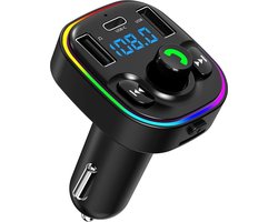 Jelmor FM Transmitter -Bluetooth 3.0 - Car-Kit - 2 USB Lader - Snellader