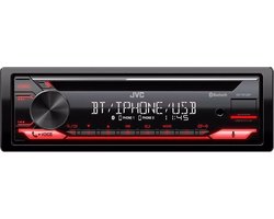 JVC KD-T812BT 1DIN CD-Receiver met Bluetooth - Variabele kleur