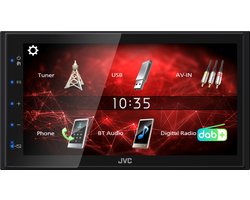 JVC KW-M27DBT 2-DIN DAB+ Digital Media Autoradio