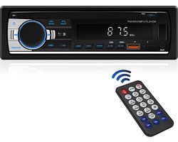 Logivision T2 Autoradio - Bluetooth, USB, AUX en Handsfree - Auto Radio met Ingebouwde Microfoon - Voor alle Auto’s - Inclusief GRATIS Afstandsbediening