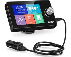 Mini Dab + Ontvanger 2.8Inch Voor Europa Auto Dab Plus Digitale Uitzending Meerdere Muziekformaten Auto Fm-Ontvanger Radio