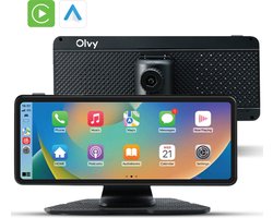 Olvy Carplay Scherm - Apple Carplay & Android Auto - Navigatiesysteem Auto - Draadloos - Touchscreen - Universeel - Multimedia Autoradio - 7 Inch