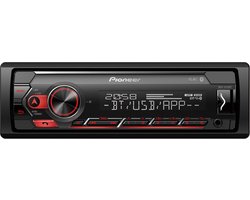 Pioneer MVH-S420BT Autoradio Enkel din Rood-USB-Bluetooth - 4 x 50 W