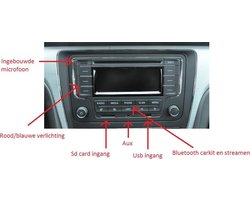 Radio Cd Speler geschikt voor Volkswagen golf  6 Polo 6R Jetta Caddy EOS Touran auto radio