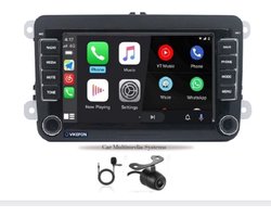 Rns510 draadloos Carplay - Android auto - Geschikt voor Volkswagen - Autoradio met bluetooth - Android 11 - Camera