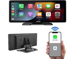 STEN Universeel scherm voor Apple CarPlay en Android auto - CarPlay Scherm - Complete Set - 10 Inch