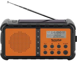 TechniSat TECHNIRADIO SOLAR 2 Radio DAB+, VHF (FM) DAB+, FM, USB Zonnepaneel, Handslinger, Zaklamp, Oplaadbaar, Spatwat