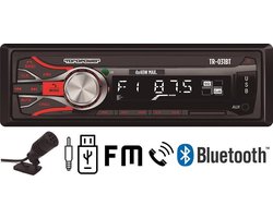 Toropower TR-031BT - Enkeldin Autoradio - Blueooth - USB - Aux