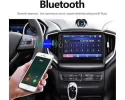 Universele Autoradio met Bluetooth, USB & Aux - Handsfree - Mirrorlink - Radio met Microfoon - GRATIS Achteruitrijcamera