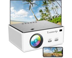 5G + WiFi Full HD 1080P Mini Projector 8000L voor Thuisbioscoop met TV Stick/Telefoon/PS5