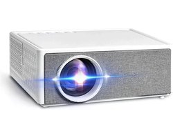 Alincoo - E700 - Beamer - Projector Beamer - Mini Meamer - 4k - Full HD 1080P - 1920x1080dpi - Automatische focus - 5G - met WiFi - 28000 Lumens - Wit