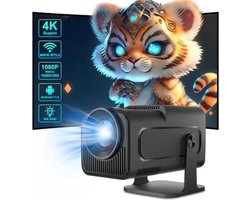 Android 11, 1080P Beamer HY320, 12000 Lumen FHD 4K Videoprojector