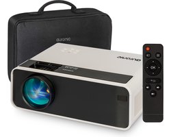 Auronic Mini Beamer - 4500 Lumen - WiFi - 200 inch Projector - HD Ready - HDMI-kabel, Afstandsbediening en Draagtas - Wit