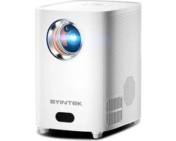 Byintek - X15 - Beamer - Projector Beamer - Mini Meamer - 1280x720dpi - 20W - DLP Automatische focus - met WiFi - 250 ANSI Lumens - Android 11.0 - Wit