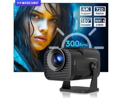 Cahaya - Hy320 mini beamer - vernieuwd model - Mini Beamer - mini projector - draagbare beamer - projector / beamer - Geïntegreerd Android 12.0 systeem - Screen mirroring smartphone - Home cinema