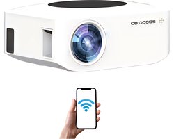 CB-Goods Smart Beamer - Mini Beamer - Streamen Vanaf Je Telefoon Met Wifi - Mini Projector - HDMI - Ingebouwde Speaker - Full HD - IOS & Android - 1280 x 720 - Youtube - TikTok