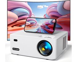 Draagbare beamer 15.000 Lux 5G WiFi Native 1080P video thuisbioscoop projector - smartphone PC Xbox PS5 laptop tv-stick Beamer