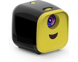 Elementkey PiX Beamer – Draagbaar Projector – 1080P Full HD -  5W Speaker - Kids Mini Projector - Beamer Voor Kinderen - Geel / Zwart