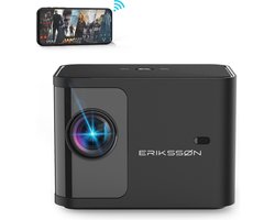 Erikssøn Beamer Prime - Streamen Vanaf Je Telefoon - 6600 Lumens - Projector - Mini - Beamer