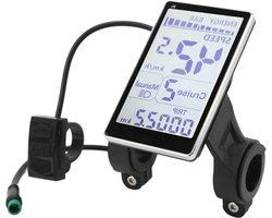 LCD Display Elektrische Fiets - Waterdicht Scherm - 31.8 22.2mm - Universal E Scooter - M5 LCD Panel - 5 Pin - 24V 36V 48V 60V