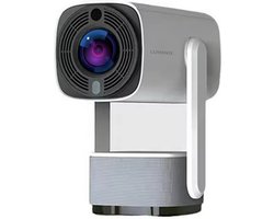 Lumenix X1 PRO Mini Beamer - Draagbaar en Draadloos - 4K Beeldkwaliteit - Android 11.0 - WiFi 6 & Bluetooth 5.2 - Voor iOS en Android - Wit