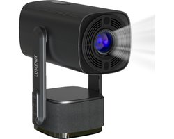 Lumenix® X1 PRO Mini Beamer - Draagbaar en Draadloos - 4K Beeldkwaliteit - Android 11.0 - WiFi 6 & Bluetooth 5.2 - Voor iOS en Android - Zwart