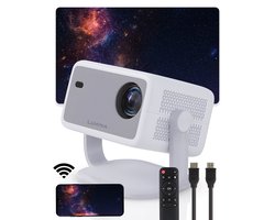 Lumina Stellar Beamer - Home Cinema - Projector - Android 11.0 - WiFi 6 & Bluetooth 5.2 - 4k Beeldkwaliteit - Projector Scherm - Wit