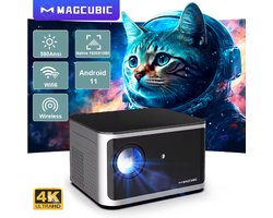 Magcubic beamer HY350 pro - 580 ANSI - Android 11 - 4K Smart Projector - 8K Decoding - 1920*1080P Full HD - Wifi6 - BT5.0 - Voice Control Home Cinema Theater