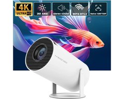 Magcubic Projector - Beamer - Thuisbioscoop - Android - Buiten - Wifi - 4K - 130" - 1280x720 - Wit