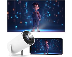 Mini Beamer - 4K Beeldkwaliteit - Android 11.0 - Projector Scherm - WIFI 6 & Bluetooth 5.2 - 200 ANSI - FULL HD - Home Cinema - 2024 Model - Proun