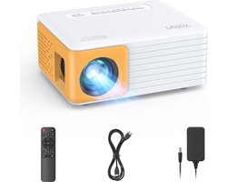 Mini Beamer - Full HD 1080P Ondersteunt, Yoton Y3 Mini Projector voor mobiele telefoon/PC/PS4/PS5/Xbox/Firestick, Projector compatibel met USB/HDMI/AV, Een cadeau voor kinderen