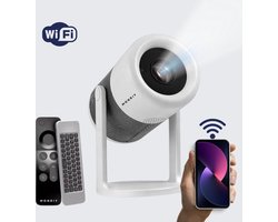 MONRIY X2 - Beamer X2 | WiFi HDMI Bluetooth | 7000 lumen | Android Tv 11 | Mini beamer | Projector | Wit