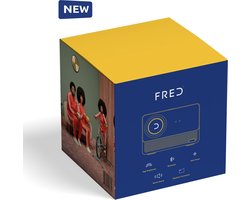 NIEUW- Smart Beamer FRED - Full HD met 4K ondersteuning - Projector - Thuisbioscoop - 750 ANSI - Android 11 - Speakers - Streamen telefoon - Bluetooth - Wifi -2024 model- Beste thuisbeamer- Beamer - Plug & Play - Alles-in-1-beamer