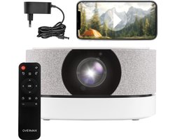 Overmax Multipic 4.5 Beamer - Full HD Resolutie - Draadloze Projectie - Inclusief Powerbank - 200" Schermformaat