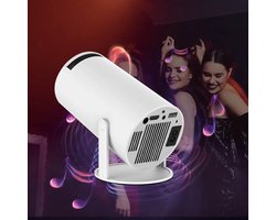 Portable Projector Beamer | Draagbare Beamer |Projector | Hy300 | 4K | Android 11 Dual Wifi | Home Cinema Outdoor | Projector | Beamer | Makkelijk mee te nemen | 180-graden Rotatie | Luxury |