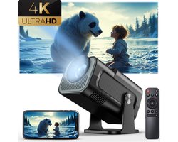 Runtaro Mini Beamer - Mini Projector - 1920x1080P Full HD - 4K Ondersteuning - 430 Ansi - 12000 Lumen - Streamen Vanaf Je Telefoon / Tablet / PC / Laptop met WiFi & Bluetooth - Met Apps YouTube / Netflix/ Prime