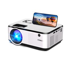 Strex Beamer - Input tot Full HD - 7000 Lumen - Streamen Vanaf Je Telefoon Met WiFi - Mini Beamer