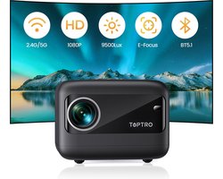 Toptro TR25 - Projector - Draagbaar - 1080P - Smart TV - 9500 Lumen