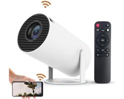 Ultieme Draagbare 4K Utra HD - WiFi 6 - Mini Beamer - 200 ANSI Projector -Projector Streamen - BT 5.0 - Android - Home Cinema