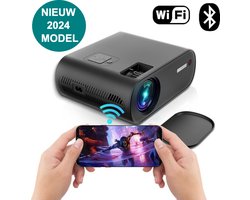 Upgrade | Mini Beamer - HD 1280 x 720P- Streamen Vanaf Je Telefoon Met WiFi - Mini Led Projector - Home Entertainment