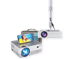 UpLiving® LCD Mini Beamer met Beugel | Met WiFi | Met Bluetooth | Native Full HD | 10.000:1 Contrastratio | 8.000 Lumen | Projector - Mini Beamer - Draagbare Pocket Beamer - Afstandsbediening - Draagtas