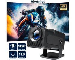 VirtuBuy -Android 11 - 390Ansi - Hy320 Projector - 4K Native - 1080P Dual Wifi6 - Bt5.0 Cinema - Outdoor Draagbare Projector Upgraded - Hy300