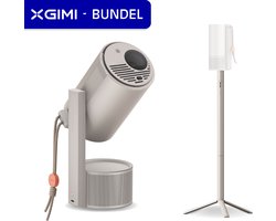 XGIMI MoGo 3 Pro met PowerBase Stand – Draagbare Smart-projector - Beamer - 130° rotatie - 450 ISO Lumen – Google TV/Netflix-licentie - Harman/Kardon 2x 5W luidsprekers - Dolby Audio - ISA 2.0 - Bluetooth