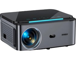 Xiwbsy - Beamer - Projector Beamer - Projector 4k - 1080P - Automatische focus - met WiFi 6 - 25000 Lumens - Buiten- en thuisprojector - Android 4K - Zwart