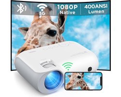 YOTON Y7 WiFi Beamer - Native 1080P Full HD - Bluetooth 5.0 - 9000 Lumen - Draadloze Schermspiegeling