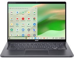 Acer Chromebook CP714-2WN-54ZS 35,6 cm (14") Touchscreen WUXGA Intel® Core™ i5 i5-1335U 8 GB LPDDR4x-SDRAM 256 GB SSD Wi-Fi 6 (802.11ax) ChromeOS Grijs