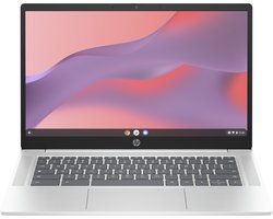 HP Chromebook 14a-nf0080nd Intel® N N200 35,6 cm (14") Full HD 8 GB LPDDR5-SDRAM 128 GB Flash Wi-Fi 6E (802.11ax) ChromeOS Zilver